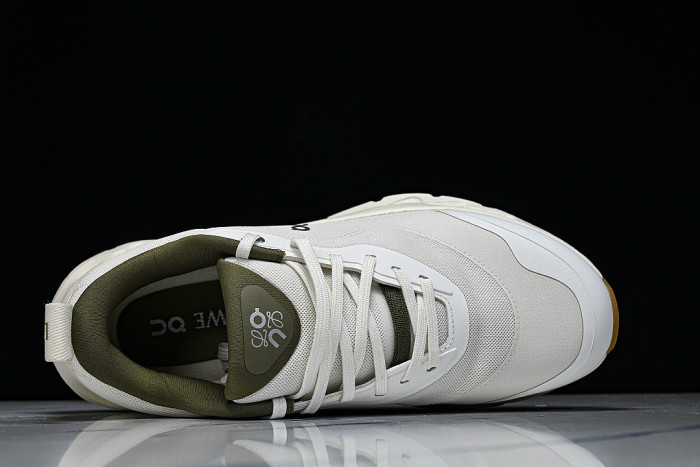 ON X THE SECOND GENERATION SERIES OF CASUAL RUNNING SHOES LIGHT GRAY/ARMY GREEN