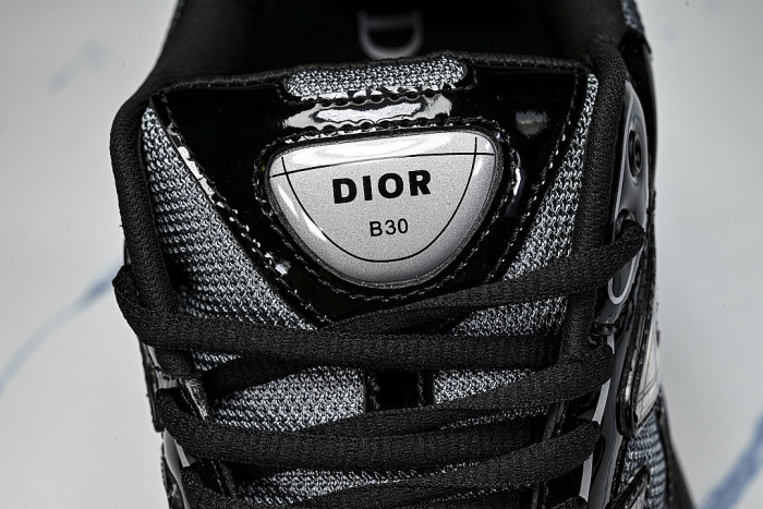 LOW-TOP THICK-SOLED SPORTS CASUAL SHOES BLACK/GREY