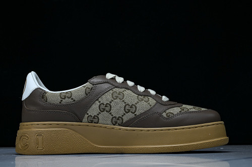 CHUNKY B MONOCHROME CARAMEL COLORED THICK SOLED CASUAL SNEAKERS COFFEE/BROWN