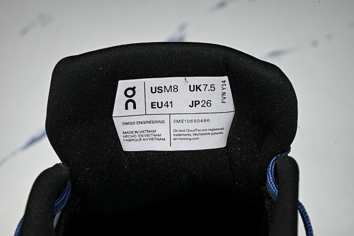 ON X THE SECOND GENERATION SERIES OF CASUAL RUNNING SHOES NAVY BLUE/GREY