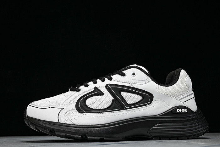 MEN'S BREATHABLE CASUAL THICK SOLED B30 LACE UP RUNNING SHOES 2026 NEW STYLE WHITE/BLACK