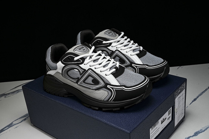 MEN'S BREATHABLE CASUAL THICK SOLED B30 LACE UP RUNNING SHOES 2026 NEW STYLE DARK GRAY/GREY