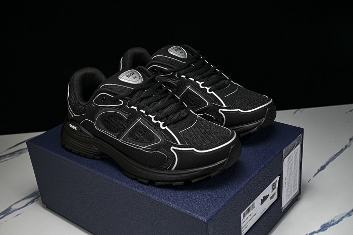 LOW-TOP THICK-SOLED SPORTS CASUAL SHOES BLACK/BLACK/BLACK
