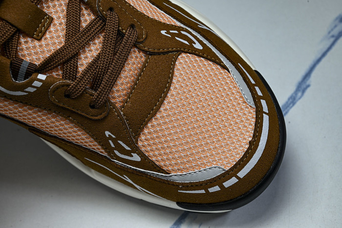 SPORTY CASUAL SHOES BROWN/ORANGE/GREY