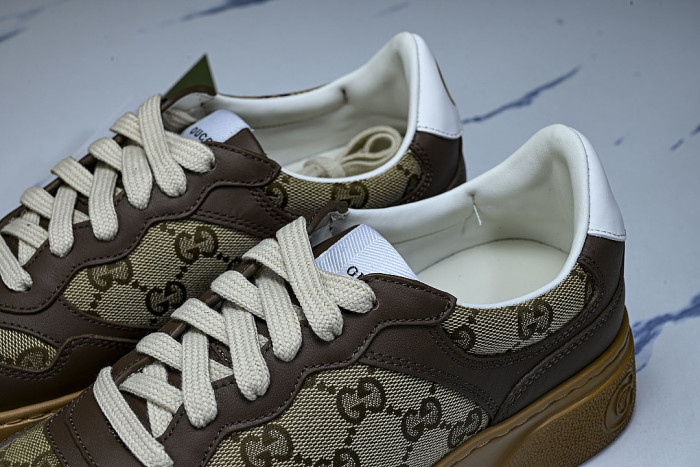 CHUNKY B MONOCHROME CARAMEL COLORED THICK SOLED CASUAL SNEAKERS COFFEE/BROWN