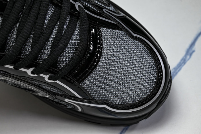 LOW-TOP THICK-SOLED SPORTS CASUAL SHOES BLACK/GREY