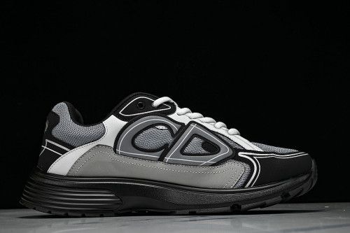 MEN'S BREATHABLE CASUAL THICK SOLED B30 LACE UP RUNNING SHOES 2026 NEW STYLE DARK GRAY/GREY