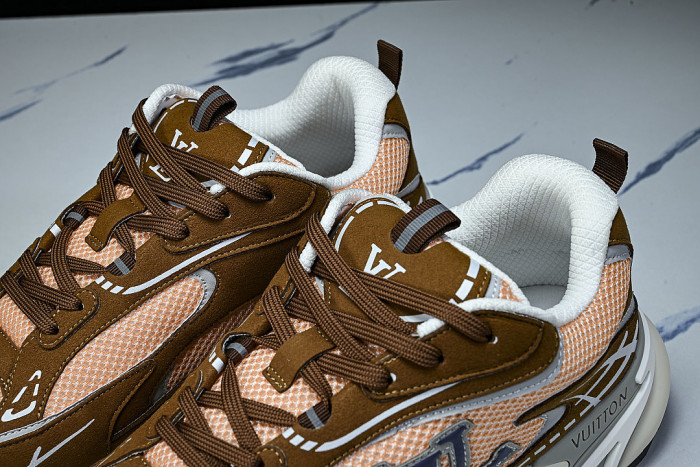 SPORTY CASUAL SHOES BROWN/ORANGE/GREY