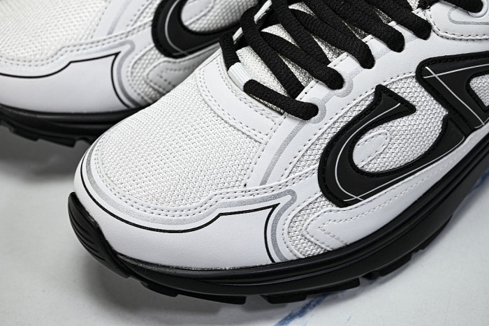 MEN'S BREATHABLE CASUAL THICK SOLED B30 LACE UP RUNNING SHOES 2026 NEW STYLE WHITE/BLACK