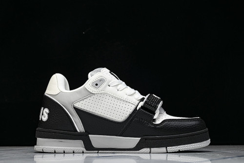 TRAINER COST EFFECTIVE MEN'S AND WOMEN'S SPORTS SHOES WHITE/BLACK