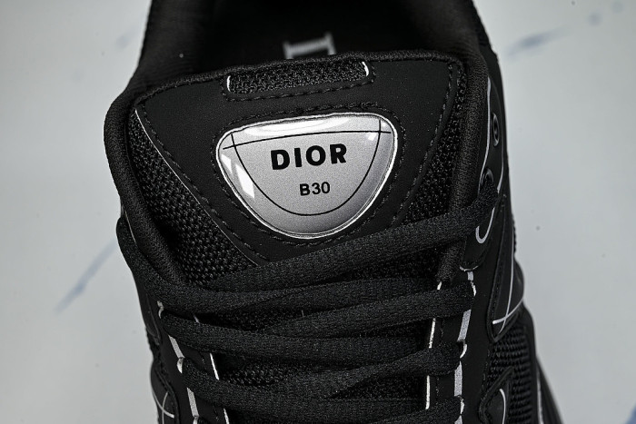 LOW-TOP THICK-SOLED SPORTS CASUAL SHOES BLACK/BLACK/BLACK