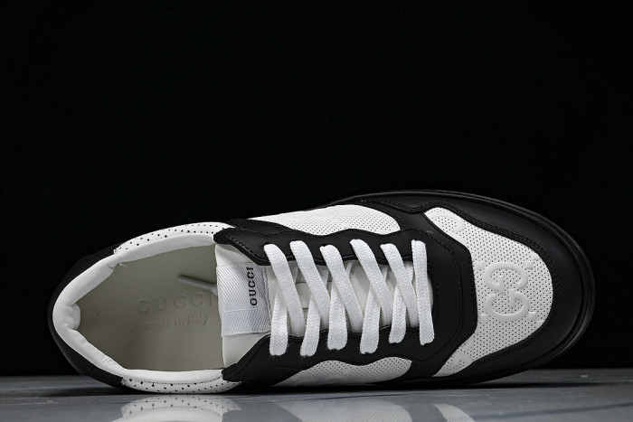 CHUNKY B MONOCHROME CARAMEL COLORED THICK SOLED CASUAL SNEAKERS BLACK/WHITE