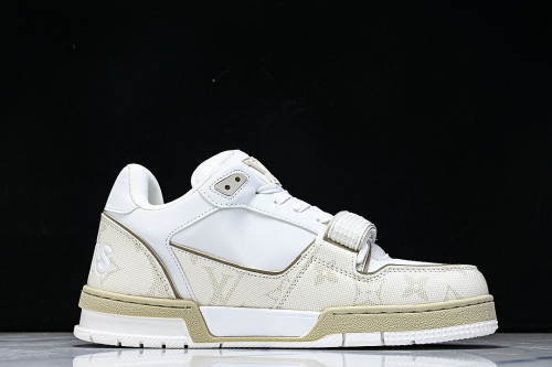 TRAINER COST EFFECTIVE MEN'S AND WOMEN'S SPORTS SHOES LIGHT WHEAT/WHITE
