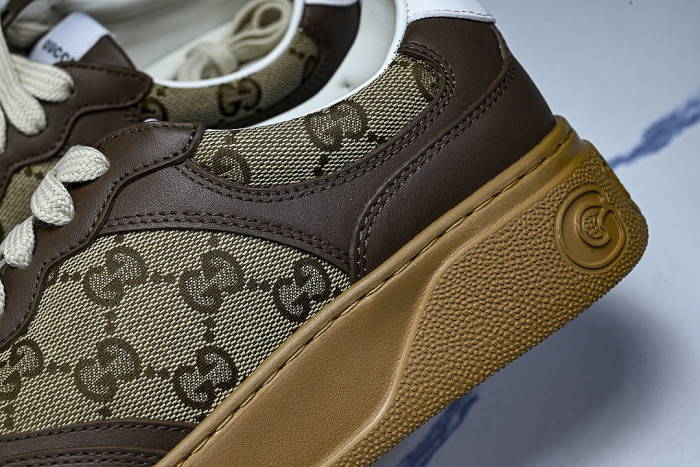 CHUNKY B MONOCHROME CARAMEL COLORED THICK SOLED CASUAL SNEAKERS COFFEE/BROWN