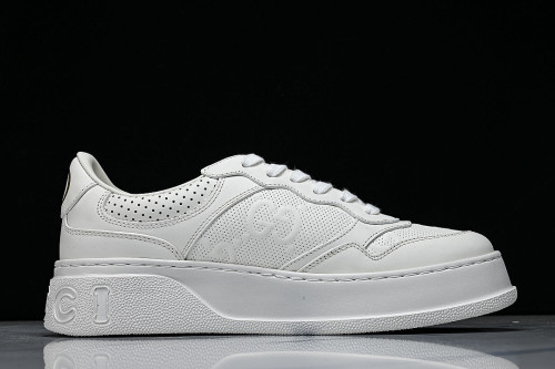 CHUNKY B MONOCHROME CARAMEL COLORED THICK SOLED CASUAL SNEAKERS WHITE/PURE WHITE