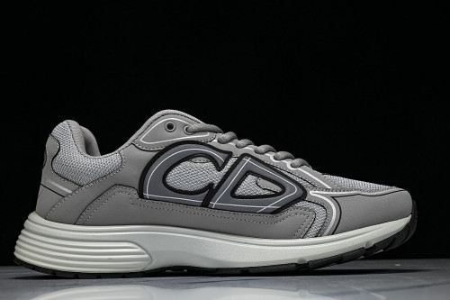 MEN'S BREATHABLE CASUAL THICK SOLED B30 LACE UP RUNNING SHOES 2026 NEW STYLE DARK GRAY/GREY