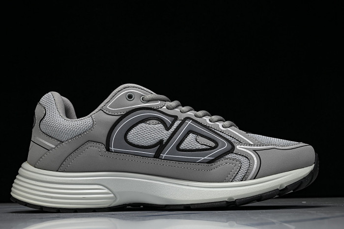 MEN'S BREATHABLE CASUAL THICK SOLED B30 LACE UP RUNNING SHOES 2026 NEW STYLE DARK GRAY/GREY