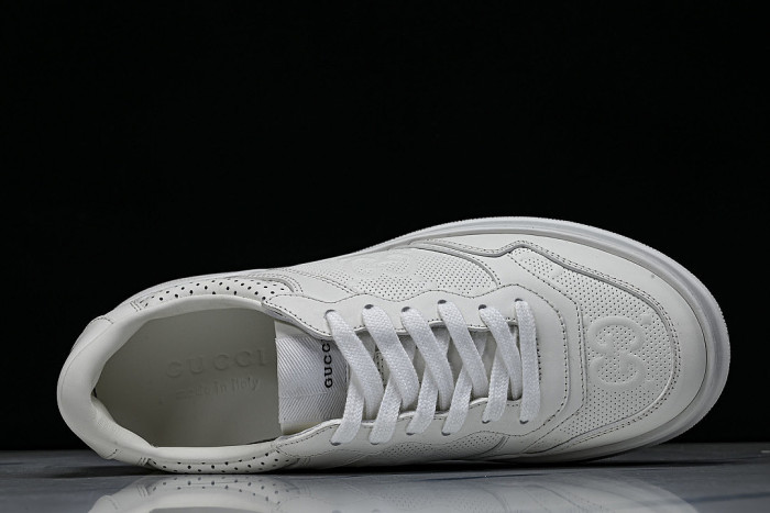 CHUNKY B MONOCHROME CARAMEL COLORED THICK SOLED CASUAL SNEAKERS WHITE/PURE WHITE