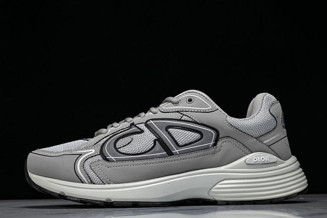 MEN'S BREATHABLE CASUAL THICK SOLED B30 LACE UP RUNNING SHOES 2026 NEW STYLE DARK GRAY/GREY