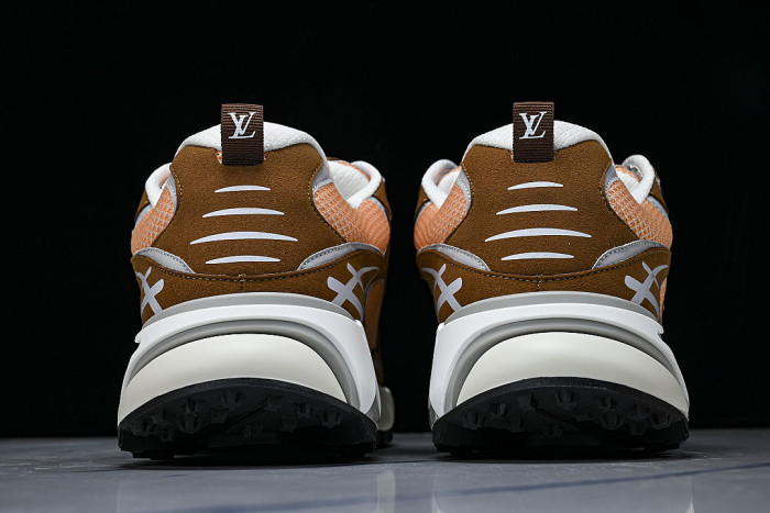 SPORTY CASUAL SHOES BROWN/ORANGE/GREY