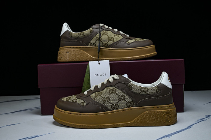 CHUNKY B MONOCHROME CARAMEL COLORED THICK SOLED CASUAL SNEAKERS COFFEE/BROWN