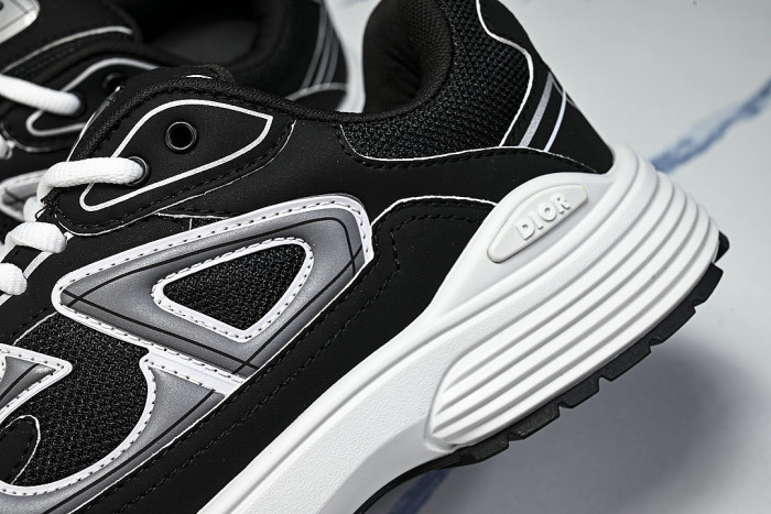 LOW-TOP THICK-SOLED SPORTS CASUAL SHOES BLACK/GREY