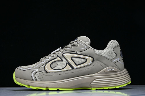 LEATHER MESH SPORTS CASUAL SHOES BEIGE/BEIGE/BEIGE