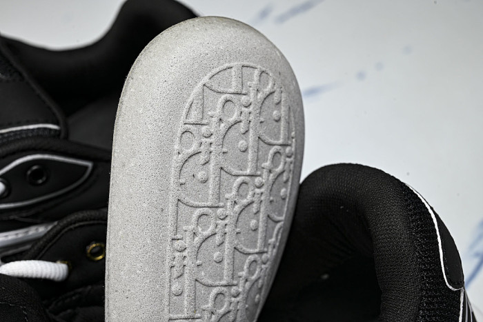 LOW-TOP THICK-SOLED SPORTS CASUAL SHOES BLACK/GREY
