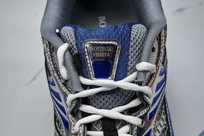 THICK-SOLED BREATHABLE MESH CASUAL SPORTS SHOES GREY/BLUE