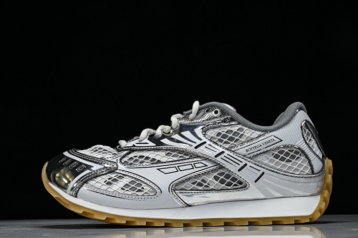 THICK-SOLED BREATHABLE MESH CASUAL SPORTS SHOES GREY/GREY/GREY