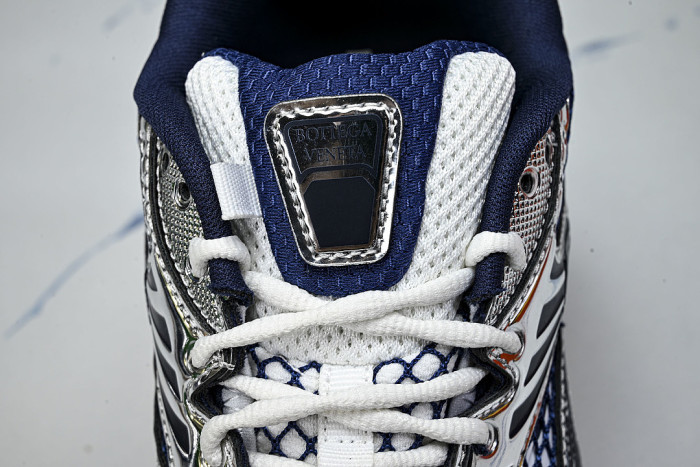THICK-SOLED BREATHABLE MESH CASUAL SPORTS SHOES BLACK/WHITE/BLUE