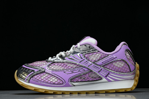 THICK-SOLED BREATHABLE MESH CASUAL SPORTS SHOES PURPLE/PURPLE/PURPLE