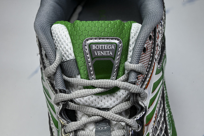 THICK-SOLED BREATHABLE MESH CASUAL SPORTS SHOES GREY/GREEN