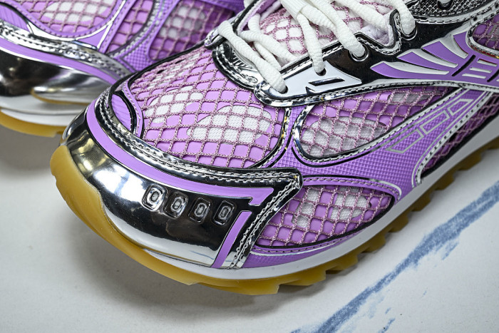 THICK-SOLED BREATHABLE MESH CASUAL SPORTS SHOES PURPLE/PURPLE/PURPLE