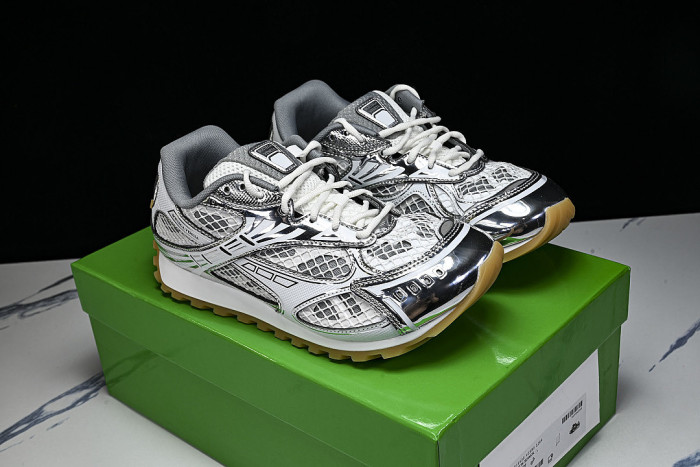 THICK-SOLED BREATHABLE MESH CASUAL SPORTS SHOES GREY/GREY/GREY