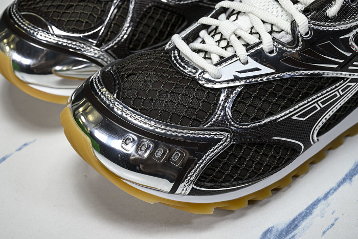 THICK-SOLED BREATHABLE MESH CASUAL SPORTS SHOES BLACK/BLACK/BLACK