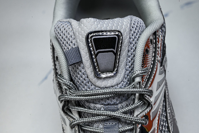 THICK-SOLED BREATHABLE MESH CASUAL SPORTS SHOES GREY/SILVER
