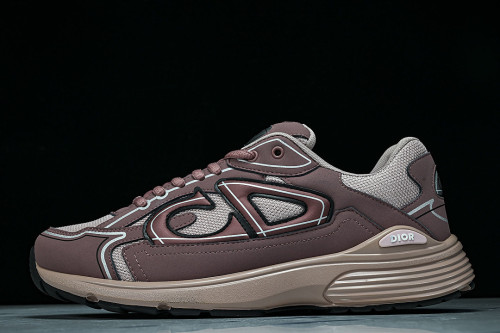 LEATHER MESH SPORTS CASUAL SHOES PINK/PINK/PINK