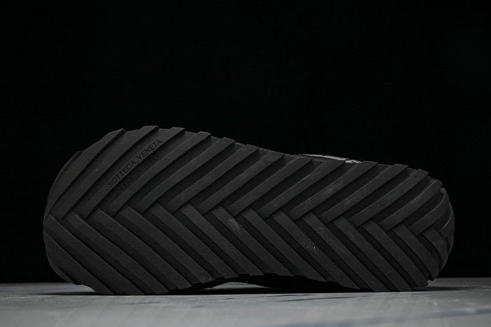 THICK-SOLED BREATHABLE MESH CASUAL SPORTS SHOES BLACK/GREY