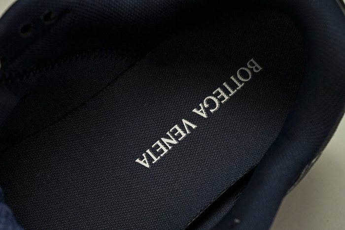 THICK-SOLED BREATHABLE MESH CASUAL SPORTS SHOES NAVY BLUE/WHITE