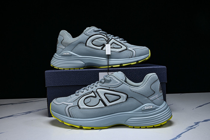 LEATHER MESH SPORTS CASUAL SHOES LIGHT BLUE/LIGHT BLUE