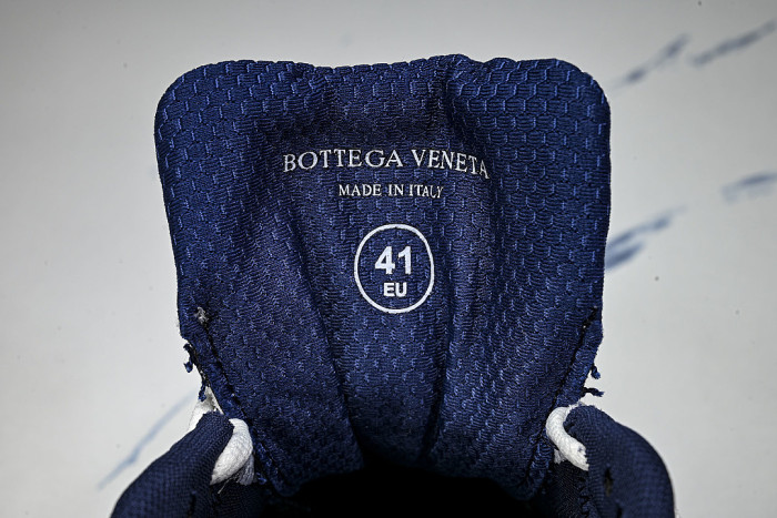 THICK-SOLED BREATHABLE MESH CASUAL SPORTS SHOES NAVY BLUE/WHITE
