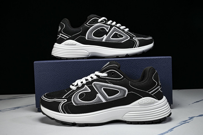 LOW-TOP THICK-SOLED SPORTS CASUAL SHOES BLACK/GREY