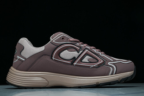 LEATHER MESH SPORTS CASUAL SHOES PINK/PINK/PINK
