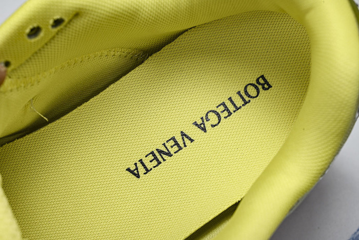 THICK-SOLED BREATHABLE MESH CASUAL SPORTS SHOES YELLOW/SILVER
