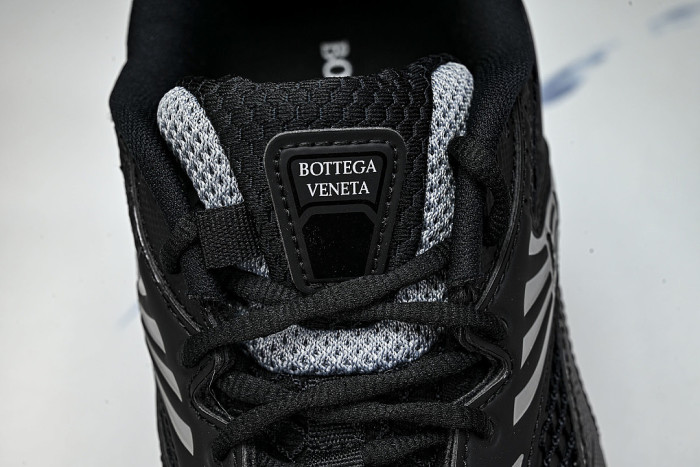 THICK-SOLED BREATHABLE MESH CASUAL SPORTS SHOES BLACK/GREY