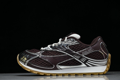 THICK-SOLED BREATHABLE MESH CASUAL SPORTS SHOES WINE RED/BLACK