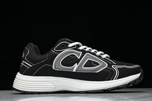 LOW-TOP THICK-SOLED SPORTS CASUAL SHOES BLACK/GREY