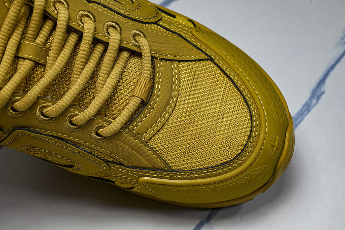 LEATHER MESH SPORTS CASUAL SHOES GREEN/GREEN/GREEN