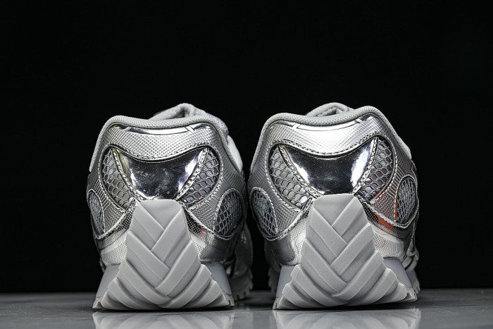 THICK-SOLED BREATHABLE MESH CASUAL SPORTS SHOES GREY/SILVER